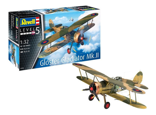Avião Gloster Gladiator Mk. Kit de modelo Ii 1/32 Revell