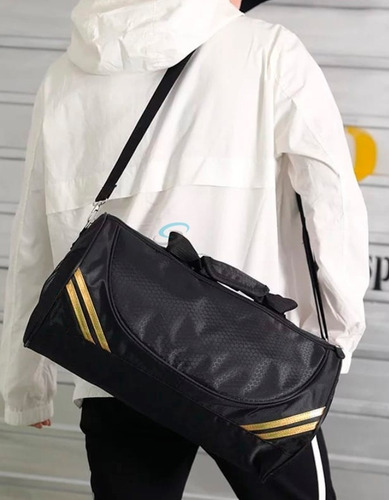 Maleta Deportiva Gym Viaje Mochila Franjas Colores De Moda