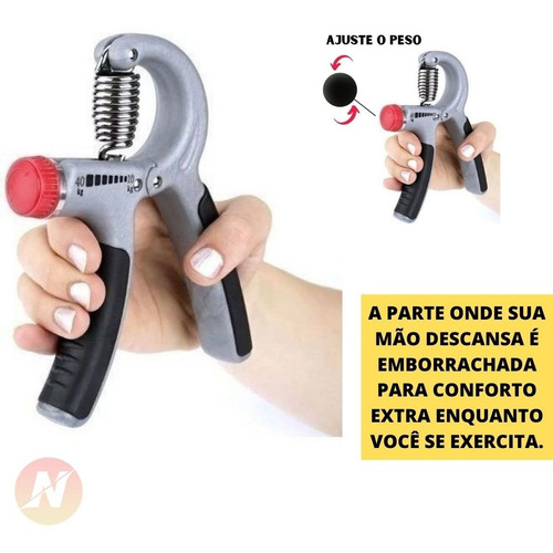 Imagem 5 de 7 de Hand Grip De Mola Ajustável Fortalecimento De Antebraço