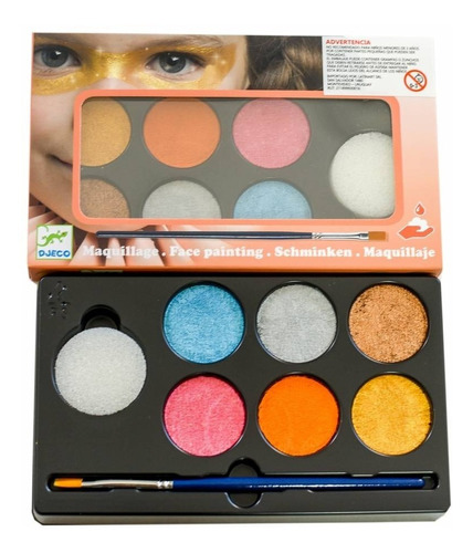 Maquillaje Artístico Metálico Pintura Infantil Djeco Dj09232