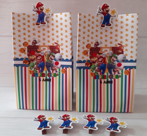 Bolsitas Golosineras Personalizadas - Mario Bros