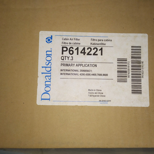 Filtro De Aire Acondicionado Donaldson P614221 Internacional