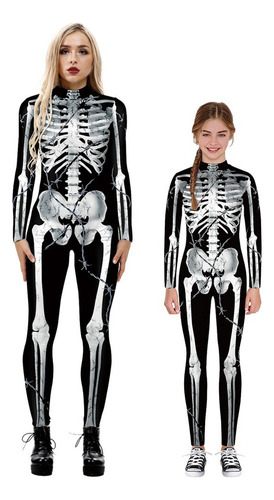 Disfraz De Catrina Esqueleto Mujer Halloween Día De Muertos