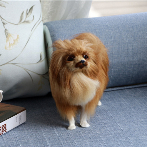 Brinquedo De Pelúcia Modelo De Cachorro Da Pomerânia