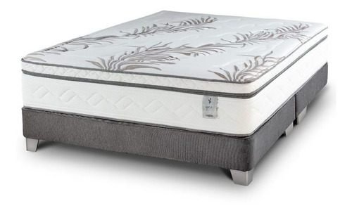 Box Spring neo+ gris 1.35x1.90