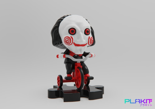 Imagen 3 de 5 de Muñeco Saw Billy Puppet Figura Para Pintar Plakit Coleccion