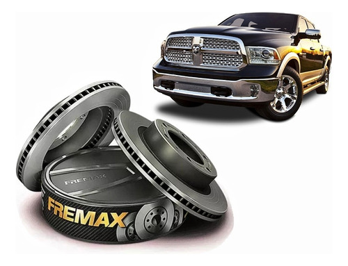 Kit X 2 Discos De Freno Dodge Ram 1500 Delanteros