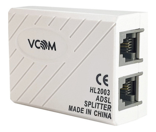 Filtro Adsl Splitter Divisor Linea Telefonica Rj11 Vcom