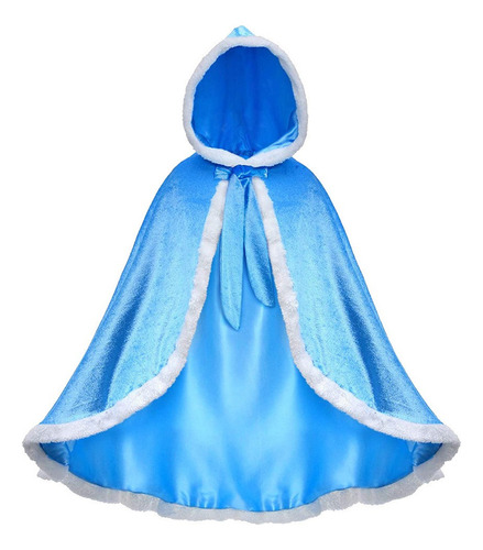 Frozen Princesa Capa Con Capucha Mantos Disfraz Para Niñas