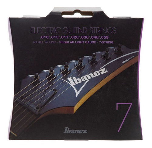 Encordoamento Ibanez Guitarra 7 Cordas Iegs71 010 - 059