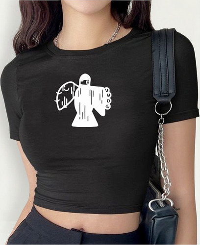 Remera Milo J Baby Tee 166 Rap Trap Hip Hop Angel