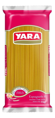 Spaghetti Espaguete 8 Yara de com ovos 1 kg