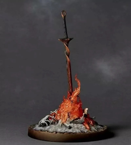 Figura Colección Dark Souls Espada Fuego Bonfire 23cm