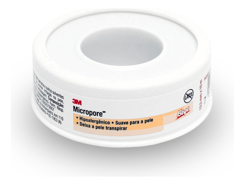 Fita Micropore 12,5 Mm X 10 M Bege -3m