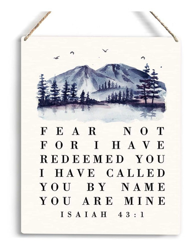 Arte Pared Cristiano Texto Ingl Fear Not For I Have You 8