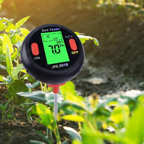 Testador De Solo 5-em-1 Medidor De Umidade Digital Sunlight