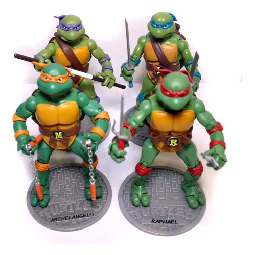 comprar Coleção 4 Bonecos Tartarugas Ninja Classic Originais 2012