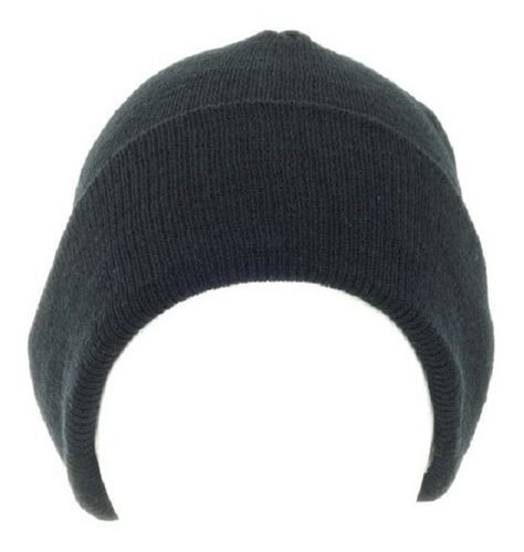 Pack Gorro Skate Unitalla Y Guantes Textil Negros Para Frio