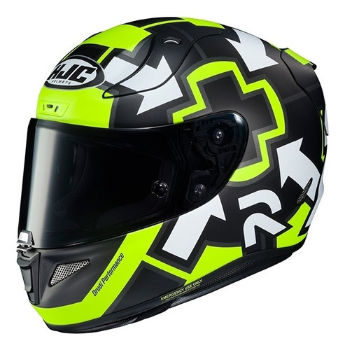 Capacete Hjc Rpha 11 Iannone Em Carbono Para Track Day Moto Cor Verde-claro Desenho Solid Tamanho do capacete 59