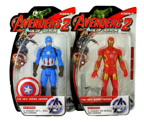 Muñeco Vengador Avengers Capitan America Thor Iron Man Jugue