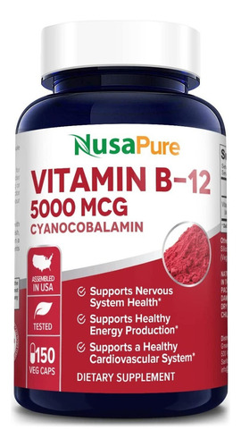 Vitamina B12 5000mcg Nusapure - Un - Unidad A $1913