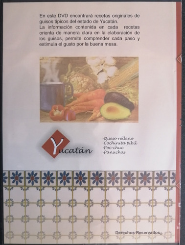  Cocina Mexicana  Yucateca 1 Dvd 