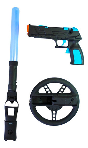 Kit De Accesorio Para Wii 3 En 1 (4 Kits)