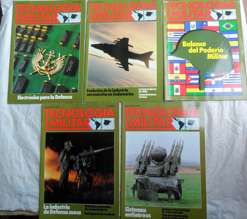 Tecnología Militar 1989-1992 Lote X 5 Revistas