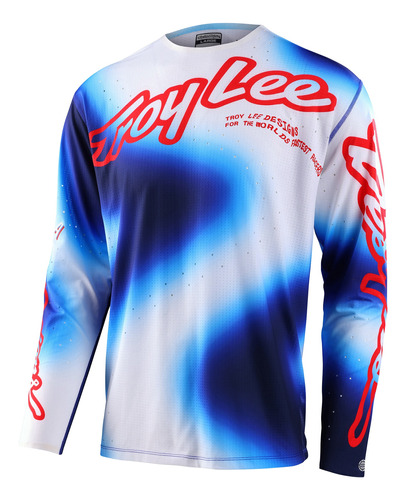 Jersey Bici Sprint Ultra Lucid Blanco/azul Tld Original