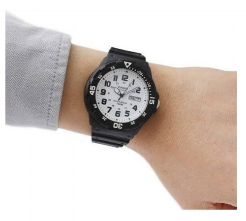 Reloj Casio Mrw-200h-7 Análogo Sumergible 10 Bar Fondo Blanc