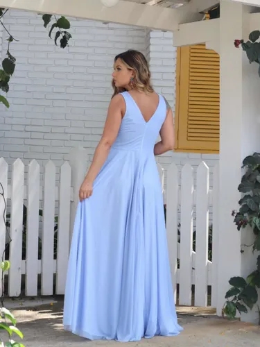 Vestido azul hotsell ceu madrinha