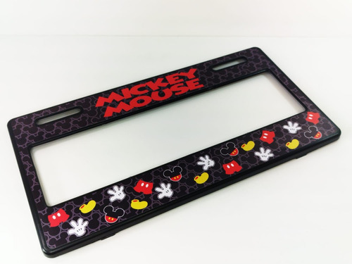 Par Porta Placas Autos Universal Mickey Mouse Autos