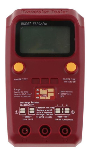 Esr02 12864 Lcd Transistor Triodo Capacitancia Medidor