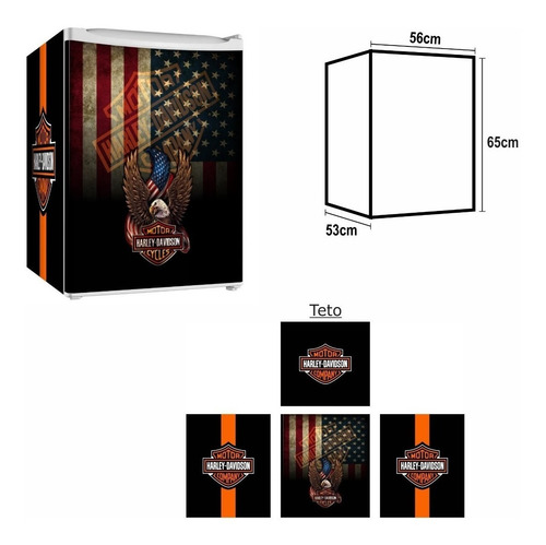 Imagem 1 de 1 de Adesivo Envelopamento Mod65 Frigobar Hd159