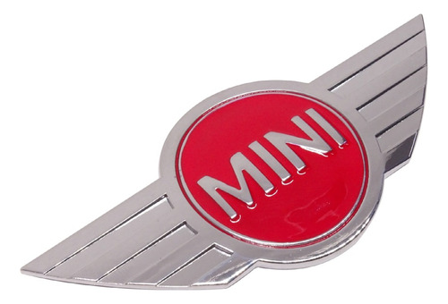 Logo Emblema De Capot Rojo Compatible Con Mini Cooper