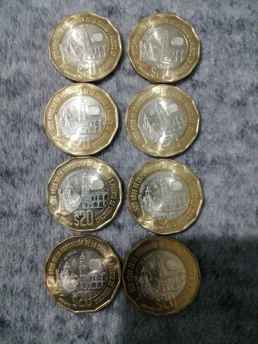 8 Monedas Conmemorativas De La Ciudad De Veracruz