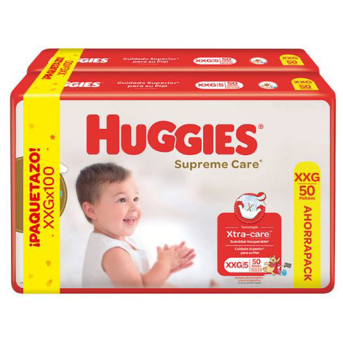 Huggies Supreme Care Pack Ahorro Xxg [100 Uni.]