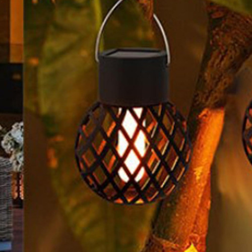 Luz Exterior Linterna Solar, Luces Solares Llama Parpadeante