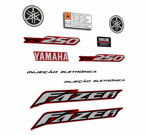 Calcos Yamaha Fazer Ys 250 Año 2006/09. Diseño Original