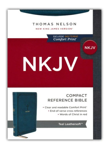 Imagen 3 de 10 de Biblia En Inglés New King James Deluxe Tamaño Compacto Aqua