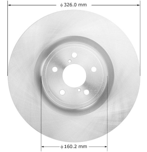 Par De Discos Delanteros Para Wrx Sti Subaru 5x100 Bendix