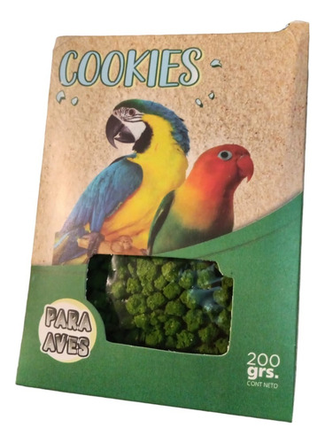 Cookies Green Para Aves X200grs