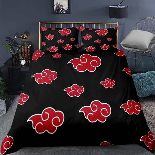 A Funda De Edredón 3 Piezas Fundas De Almohada Naruto