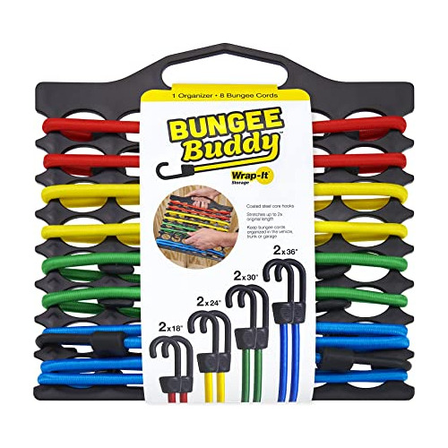 Bungee Buddy De Organizer+8 Cuerdas Elásticas De Tamaã...