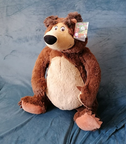 Imagen 4 de 6 de Masha Y El Oso Peluche Oso Original Simba 50 Cm Se Sienta