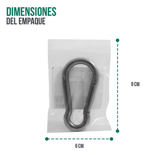 Ganchos Para Agarres Maneral Acero Inoxidable 6pz Gym Tayga