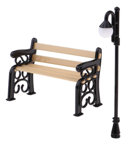 Adornos De De Muebles De De Europeo, Banco De Y Farola, De 2
