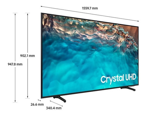 Imagen 3 de 8 de Smart TV Samsung Series 8 UN70BU8000KXZL LED Tizen 4K 70" 100V/240V