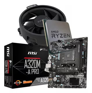 Kit Gamer Amd Ryzen 3 2200g( Placa Mãe A320 + Processador )