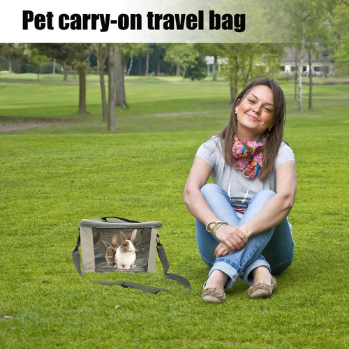 Jaula De Viaje Para Animales Ños Bolsa De Transporte Transpi